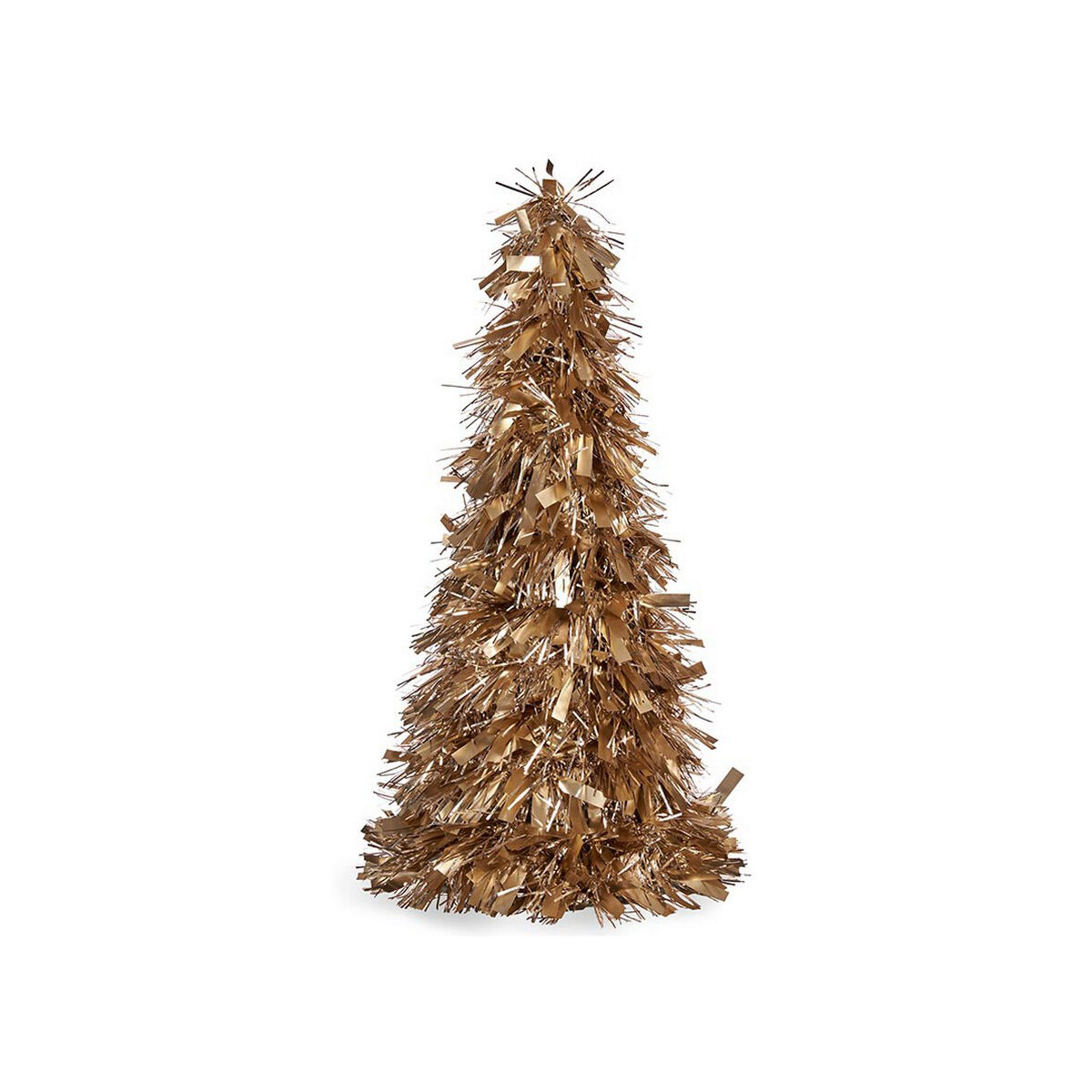 Julgran Matt Glitter 18 x 18 x 45,5 cm Gyllene Vit Plast polypropen