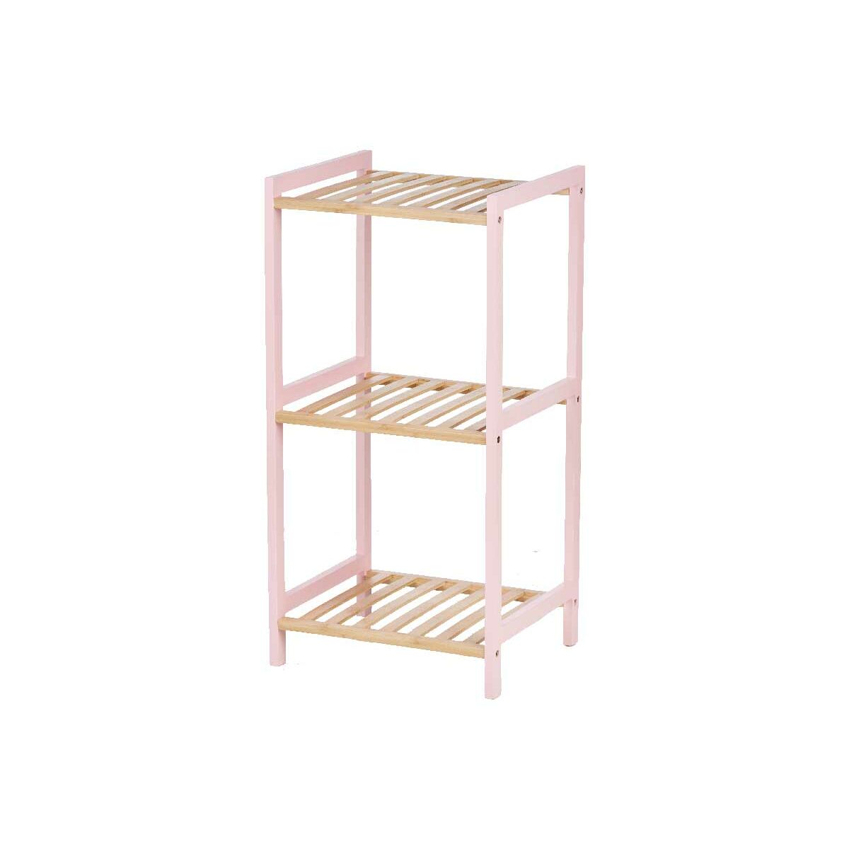 Badrumshyllor Berilo WR5503-3-468 Rosa Naturell 35 x 30 x 70 cm