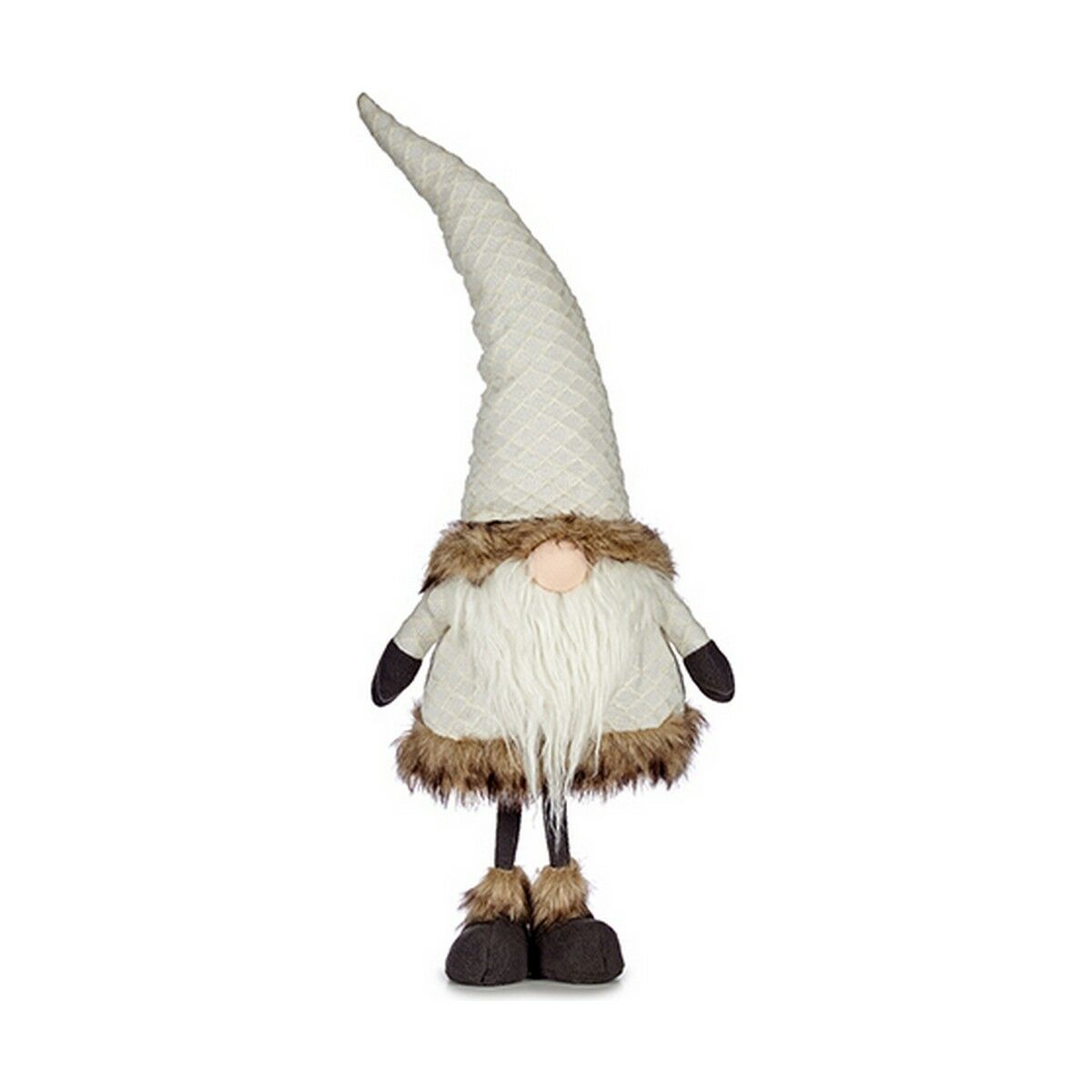 Prydnadsfigur Vit Tomtenisse 19 x 90 x 27 cm