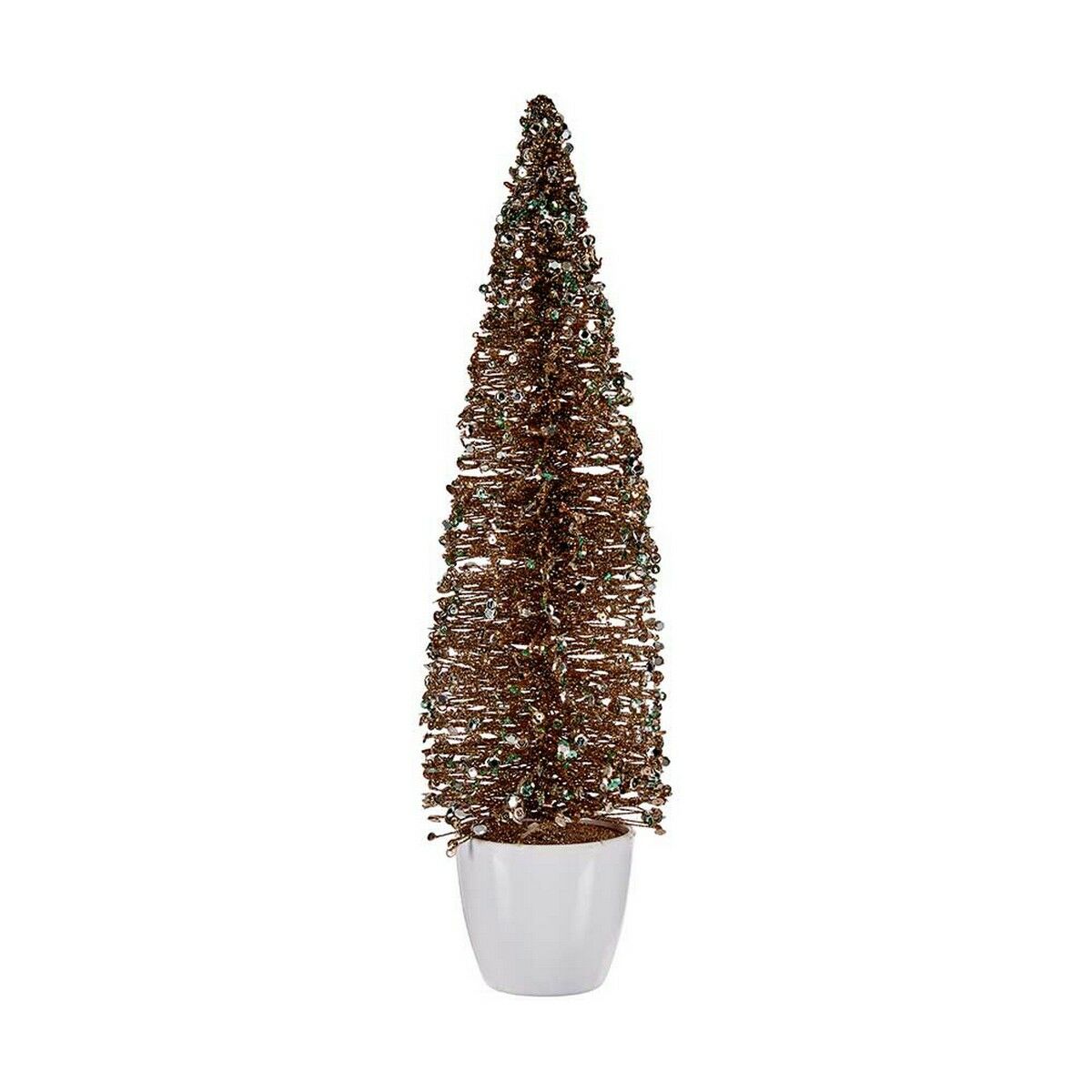 Julgran Stor 10 x 38 x 10 cm Mint Plast champagne