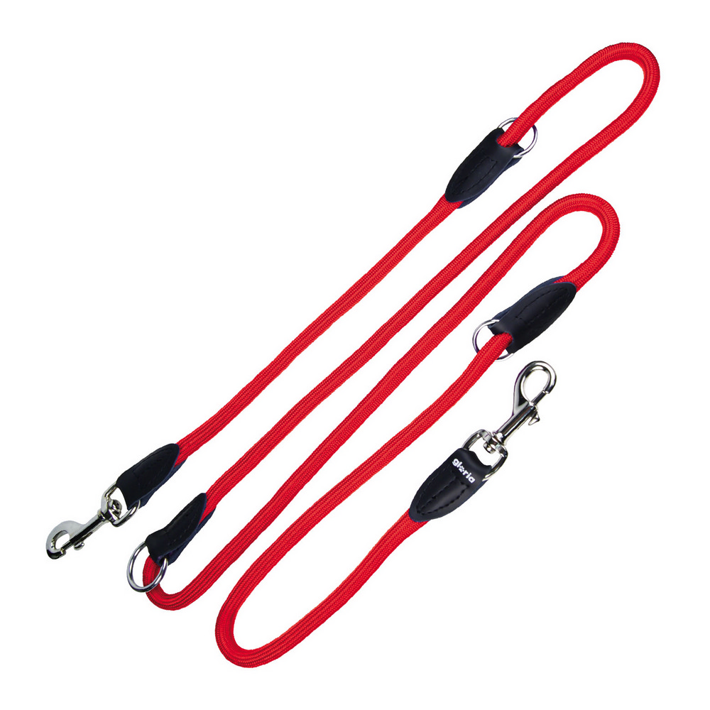 DoHundkoppel Gloria Multipla positioner Röd (1.2 x 200 cm)