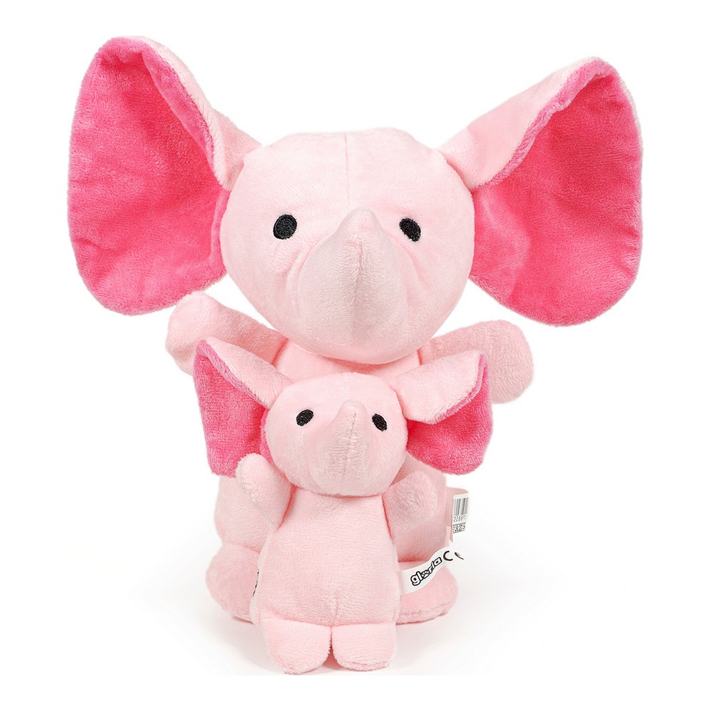 Mjuk leksak för hundar Gloria Hoa 20 cm Rosa Elefant