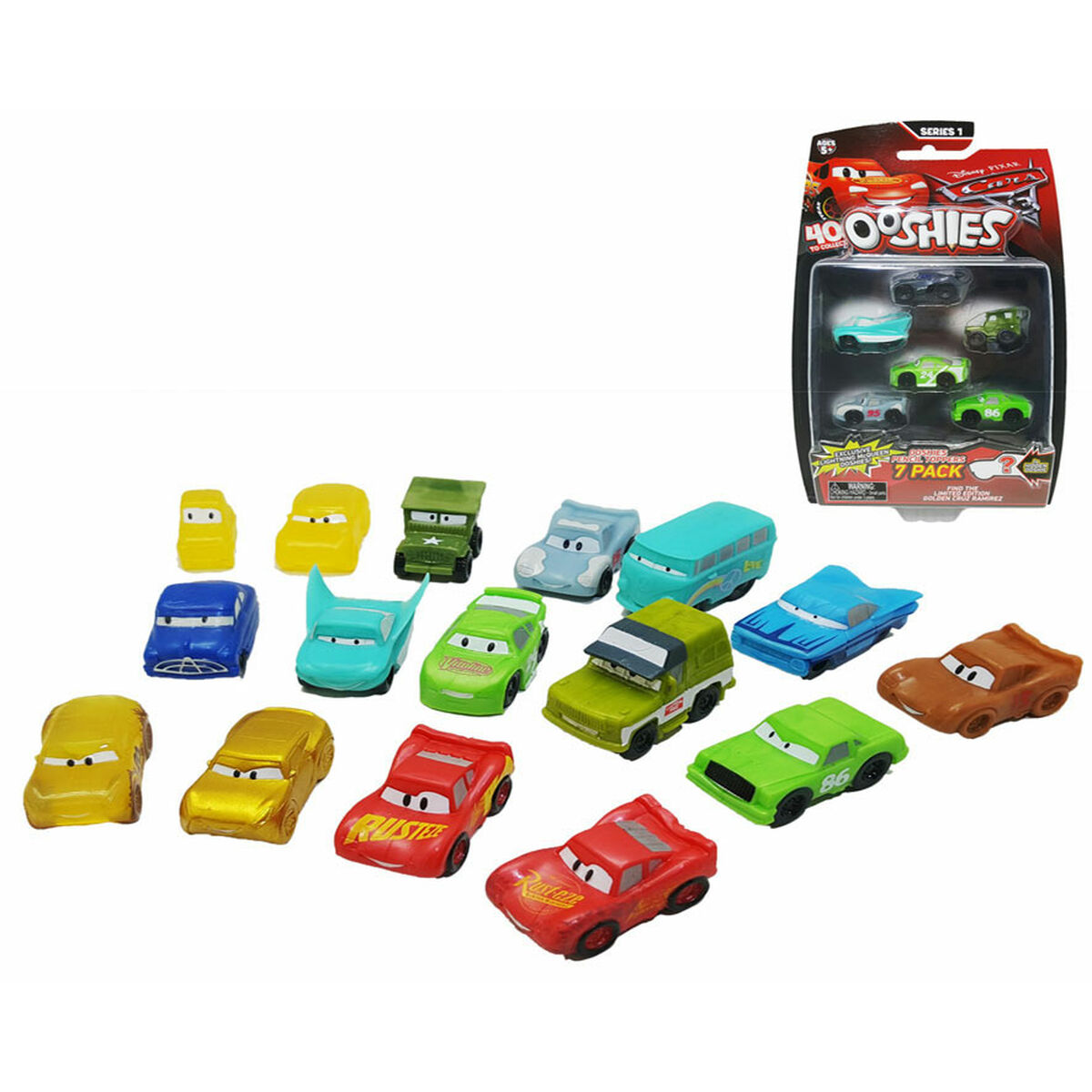 Liten leksaksbil Ooshiescars 7 Delar Set