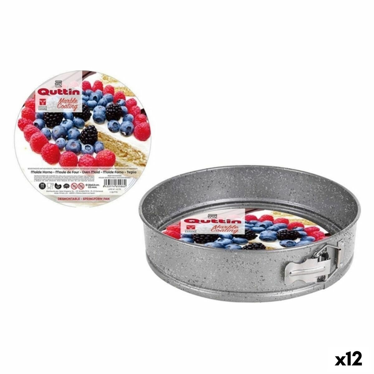 Avtagbar form Quttin 49467 28 x 6,8 cm (12 antal) (ø 28 x 6,8 cm)
