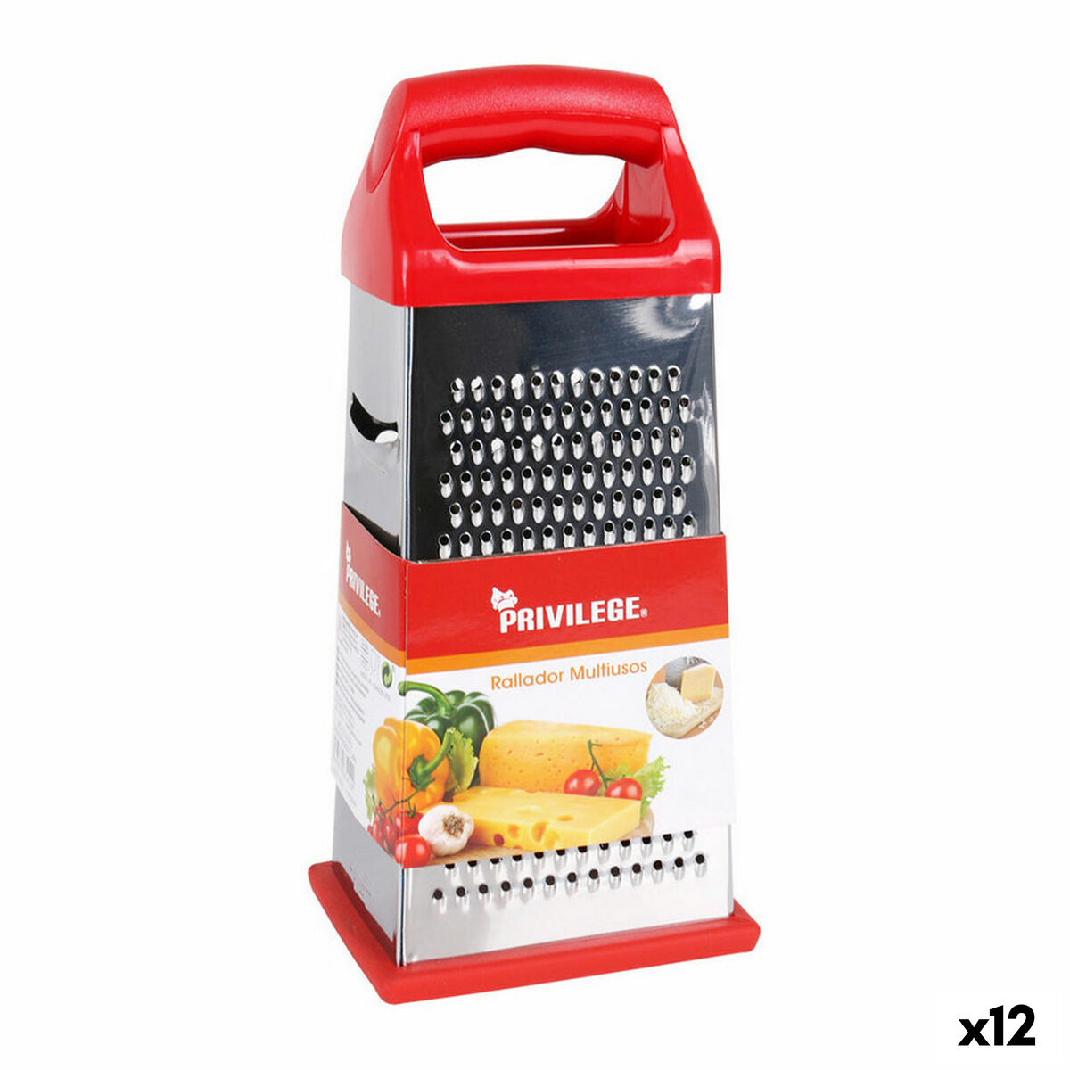 Flerfunktionellt rivjärn Privilege 55416 4 sidor 11 x 8,5 x 24 cm (12 antal)