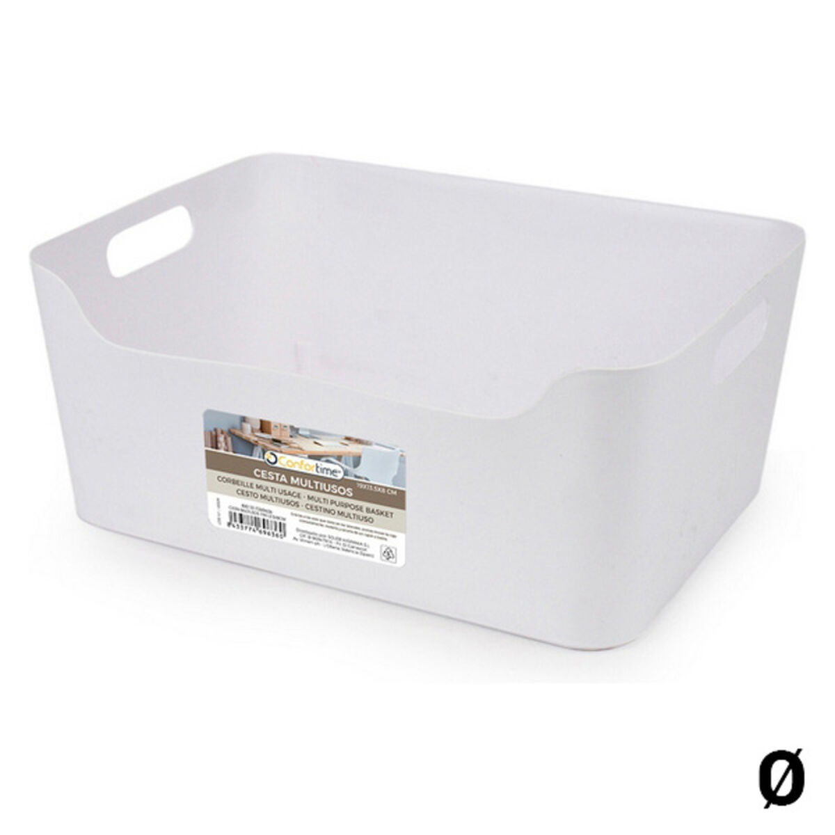 Multifunktionell korg Confortime 33 x 24 x 14 cm
