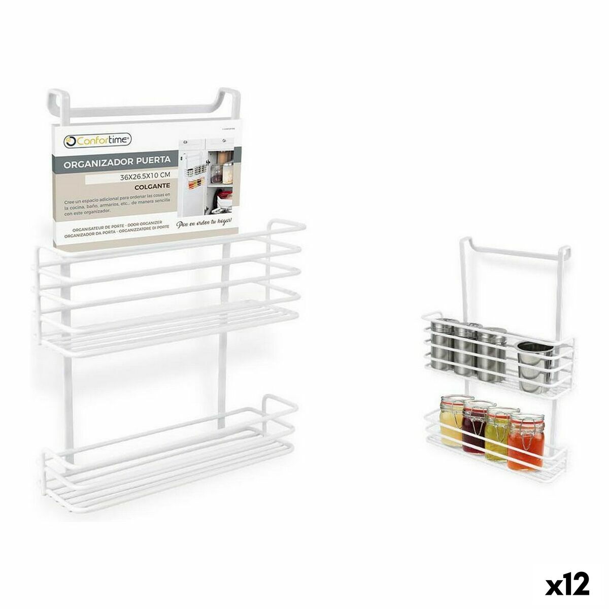 Organiserare Confortime 144905 Kök 36 x 26,5 x 10 cm (12 antal) (36 x 26,5 x 10 cm)