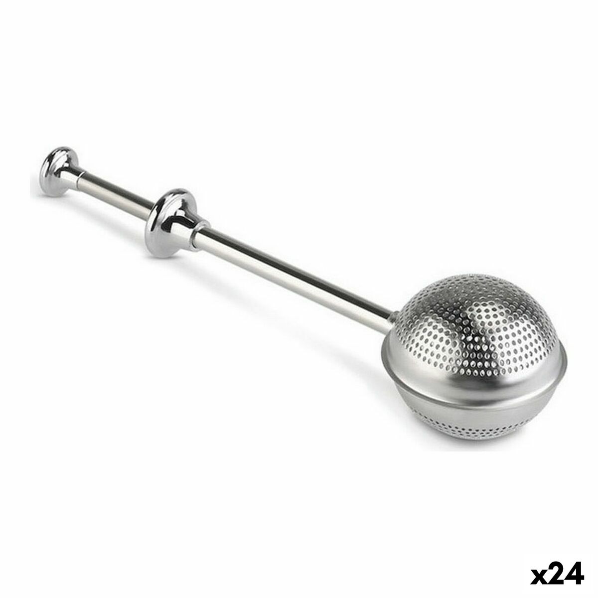Infusionsfilter Quttin Rostfritt stål Silvrig Knapp (24 antal) (18,5 x 5 cm)
