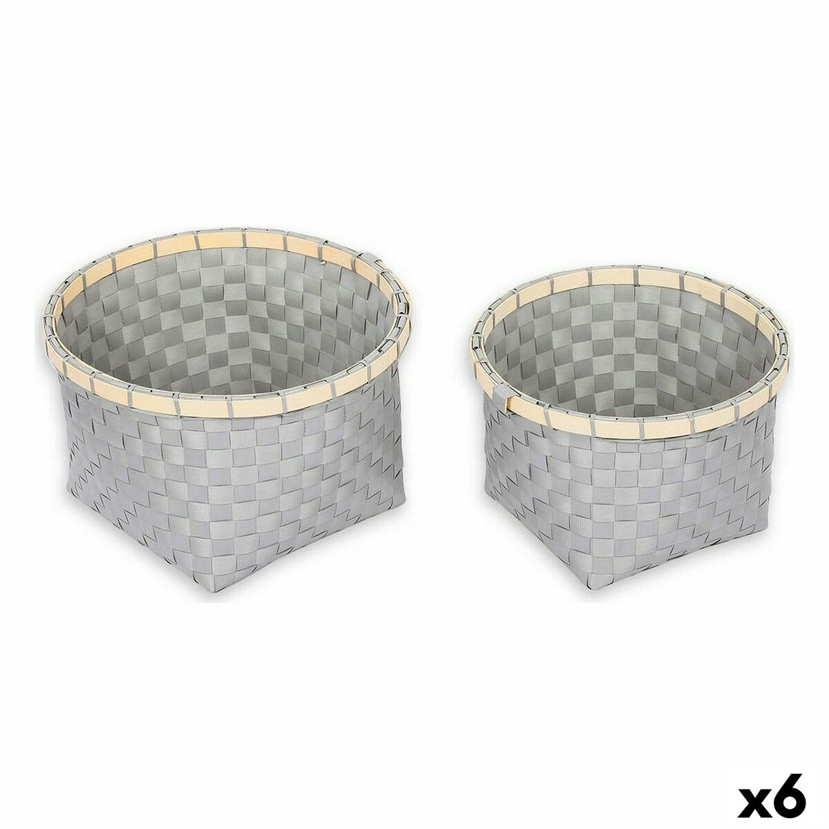 Korg - set Confortime 2 Delar Rund 26 x 26 x 17 cm (2 Delar) (6 antal)