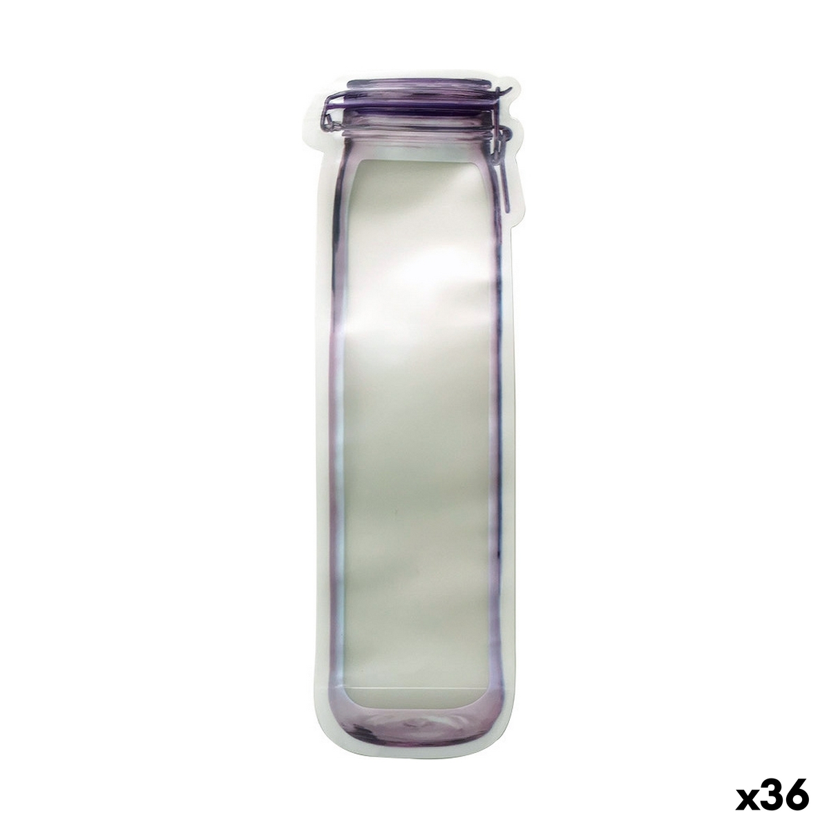 Set med återanvändningsbara livsmedelspåsar 4 Delar 10,5 x 32 x 6 cm (36 antal)