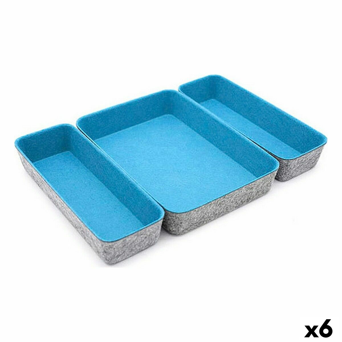 Korg - set Confortime 3 Delar Filthatt 28 x 20,5 x 5,3 cm (3 Delar) (6 antal)
