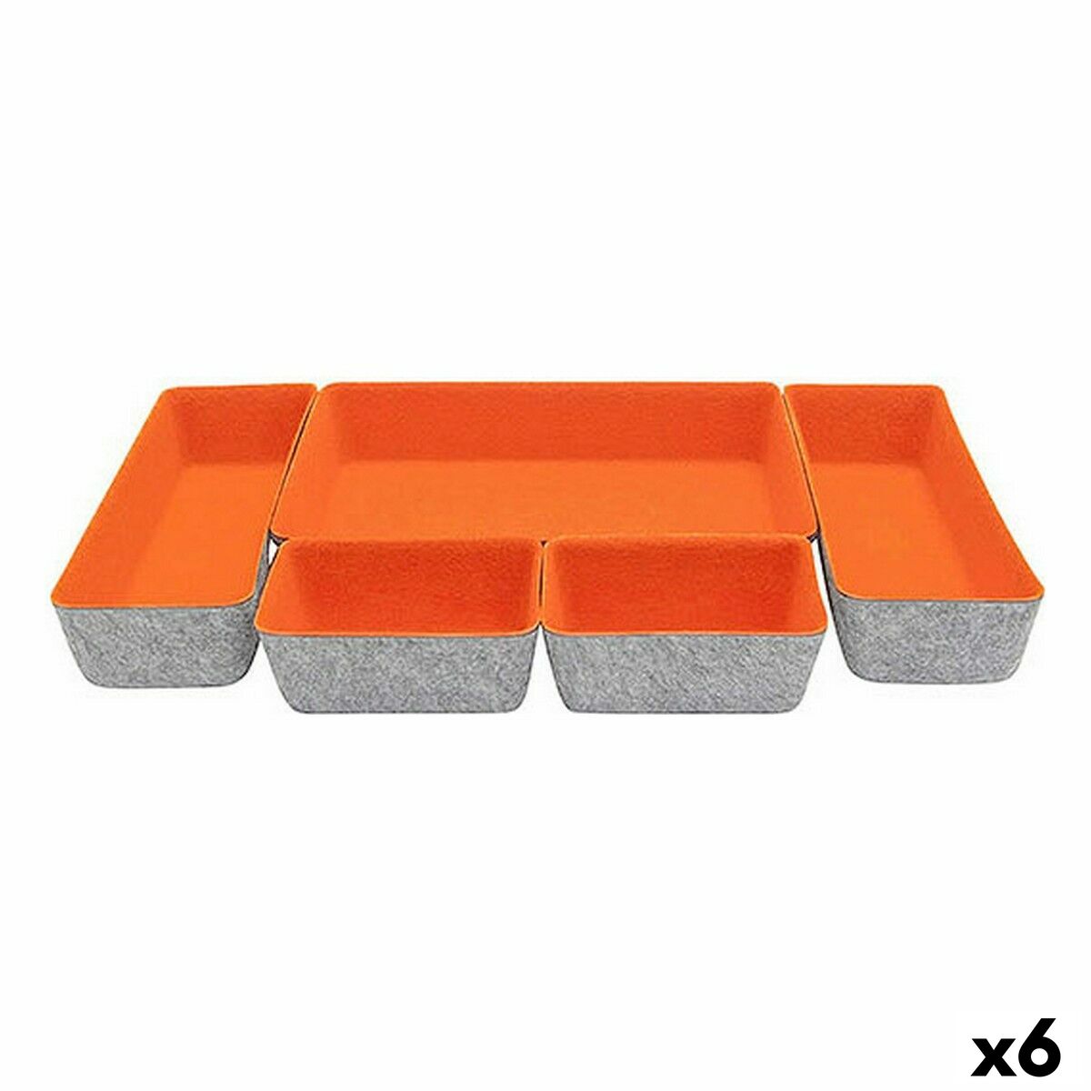 Korg - set Confortime 5 Delar Filthatt 27,5 x 20 x 5,3 cm (5 Delar) (6 antal)
