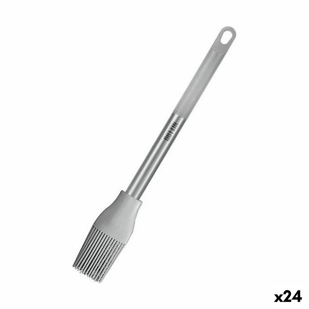 Silikonpensel Quttin Grå Silikon Stål 28 x 4 cm (24 antal)