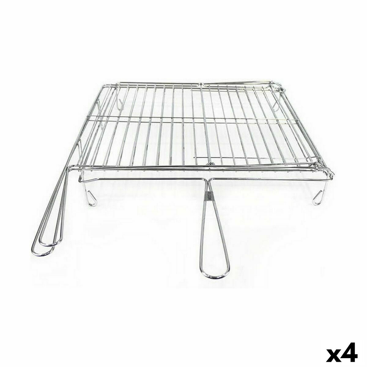 Grill Algon Kromad Roterbar Silvrig 45 x 50 x 9 cm (4 antal)