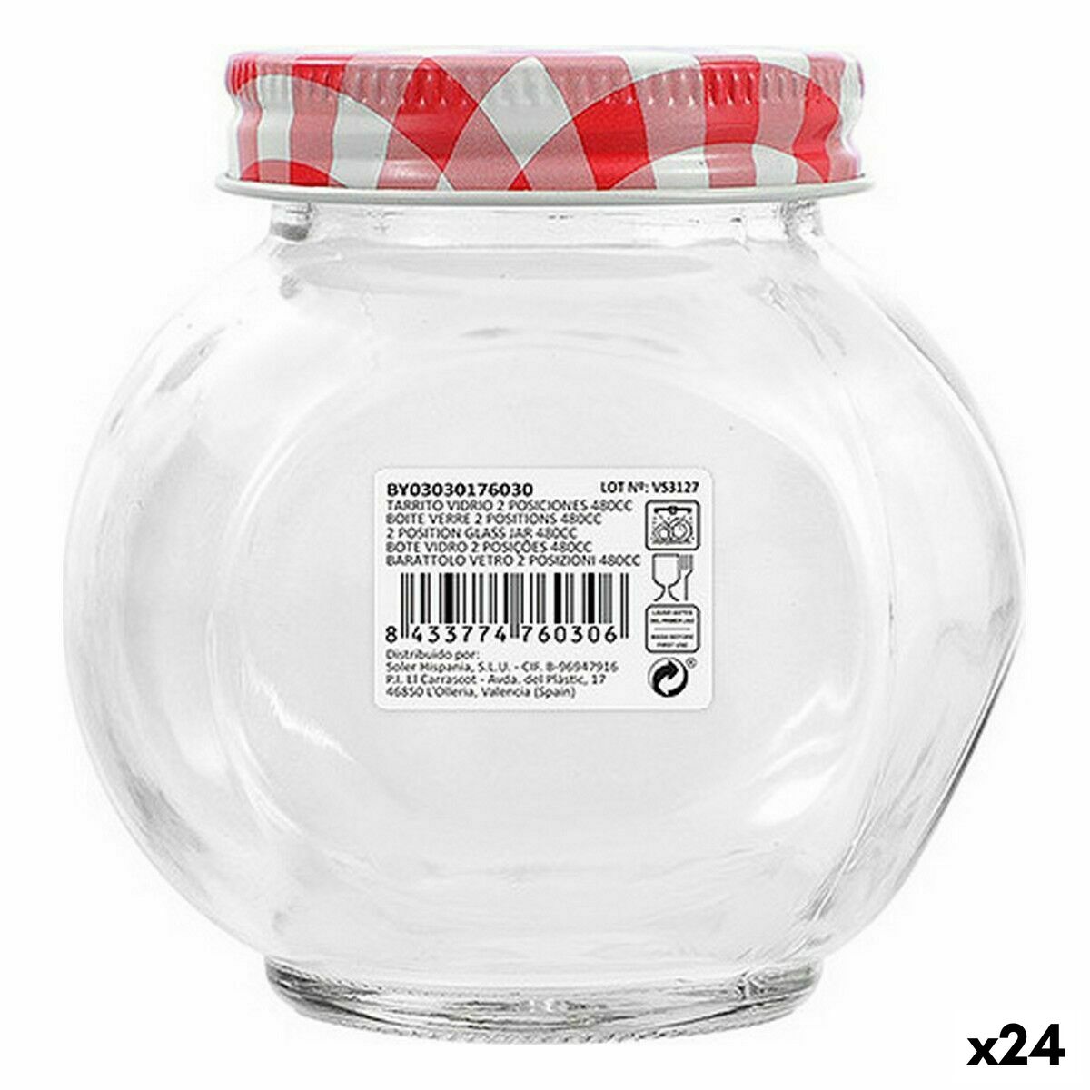 Burk Mediterraneo Glas 480 ml (24 antal)