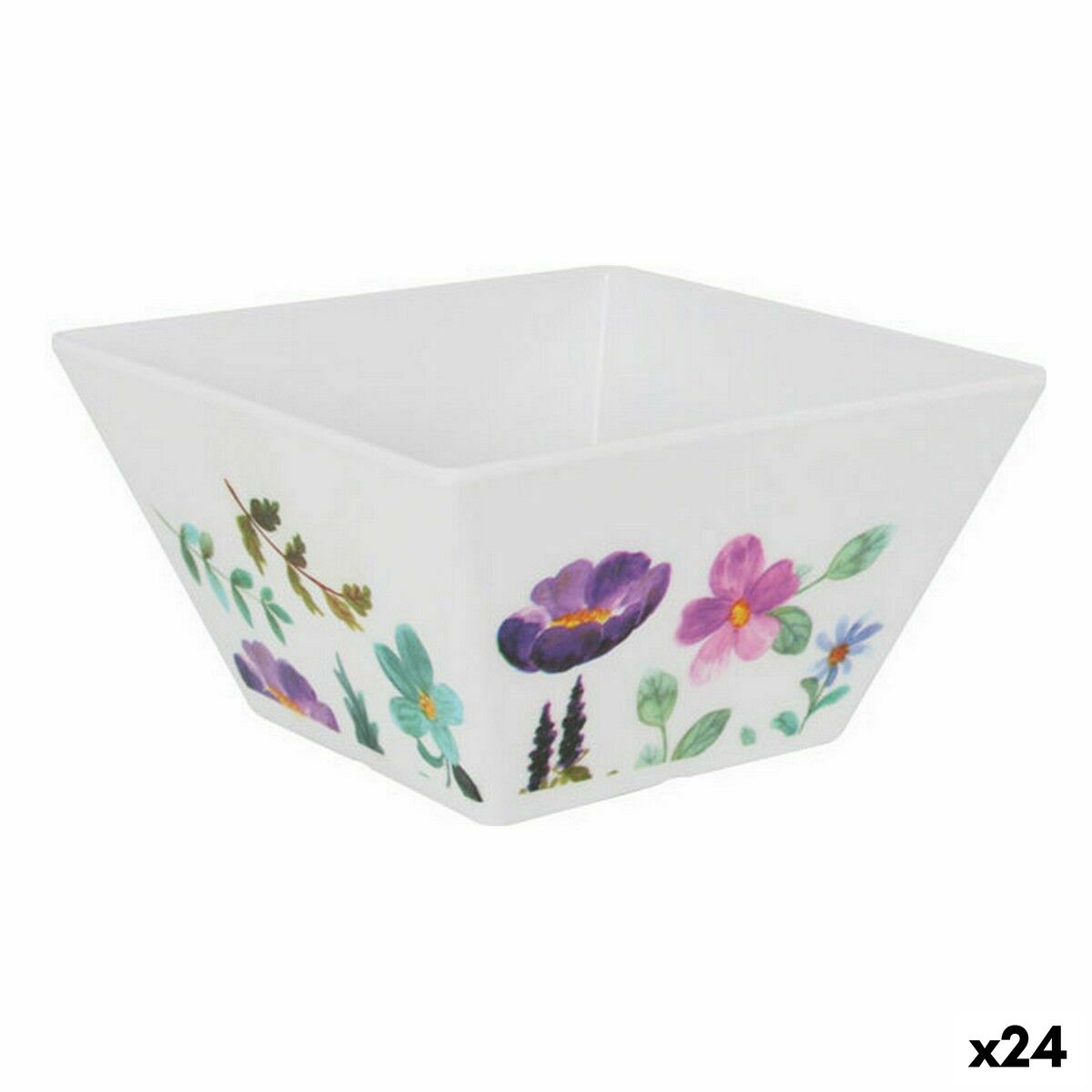 Snacksskål La Mediterránea Sakura Melamin Glans 13 x 13 x 7 cm (24 antal)