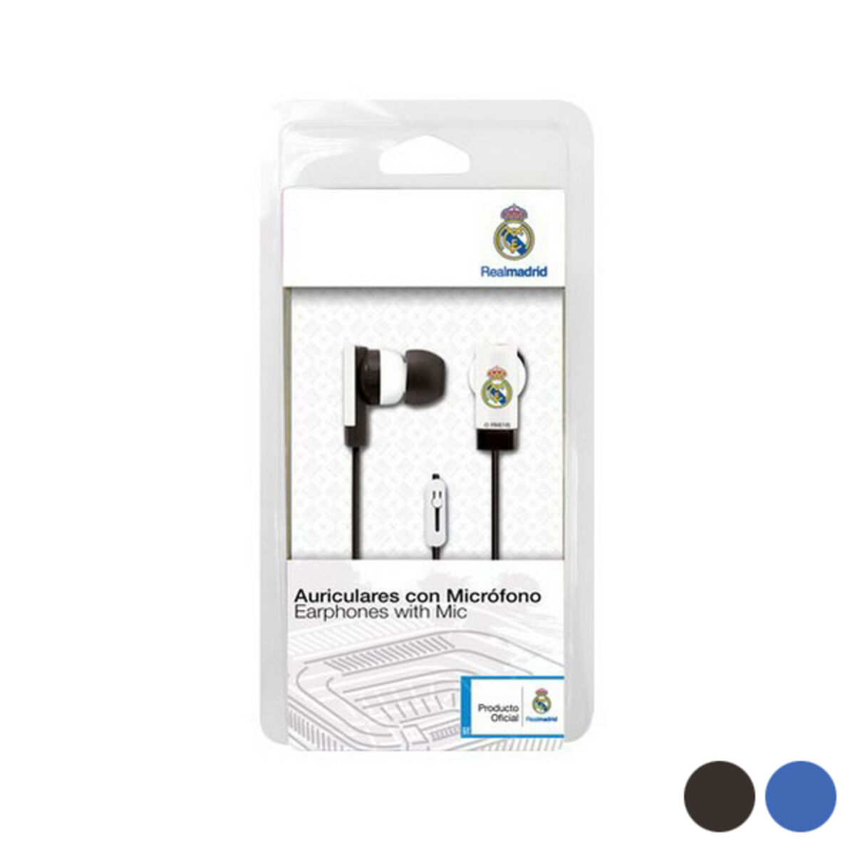 Knapphörlurar Real Madrid C.F. Vit