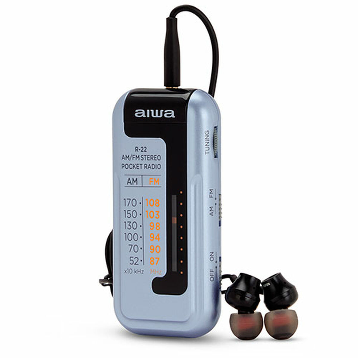 Radio Aiwa R22SL Silvrig