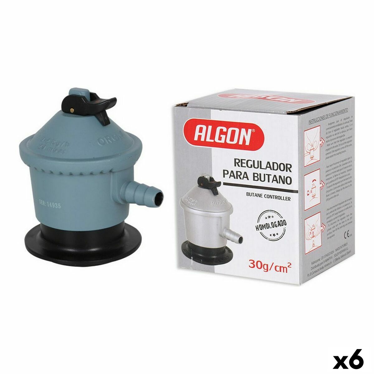 Butangasregulator 30g/cm² Algon Algon 9 x 8 x 10 cm