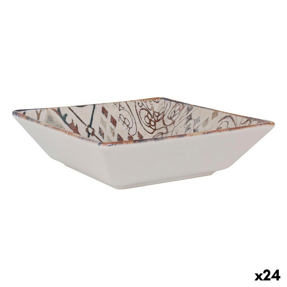 Salladsskål La Mediterránea Grecia Porslin 18 x 18 x 5 cm (24 antal)