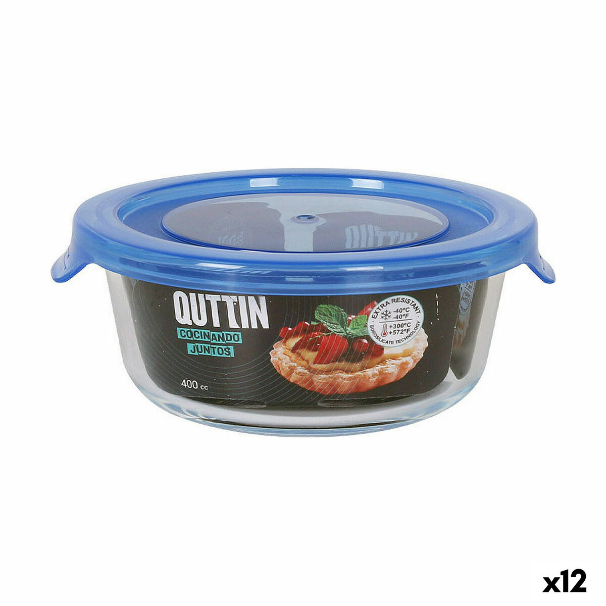 Lunchlåda Quttin Blå 400 ml (12 antal)