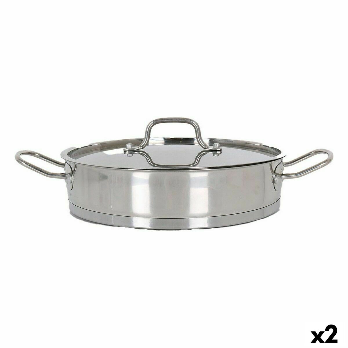 Kastrull med glaslock Quttin 6 L Ø 32,8 cm (2 antal)
