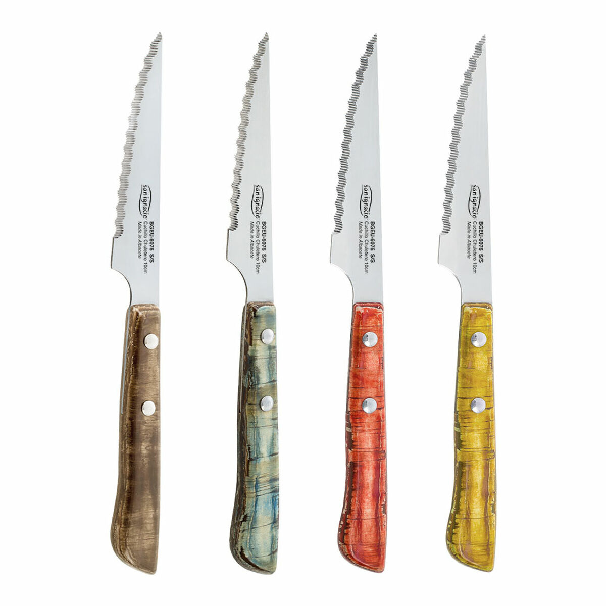 Set med köttknivar San Ignacio Evergreen BGEU-6076 Rostfritt stål