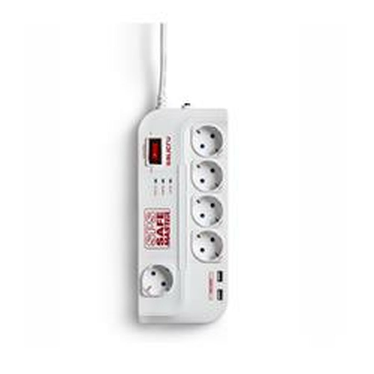 Förgreningslist 5 Tomas med Brytare Salicru SPS SAFE Master USB (1,8 m)