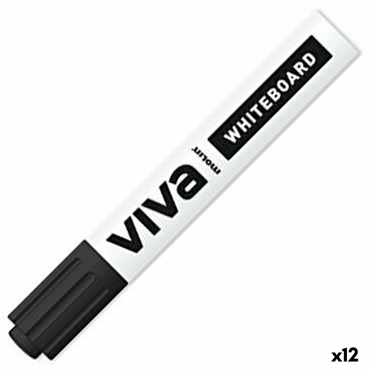 Whiteboard penna Molin Viva Svart (12 antal)
