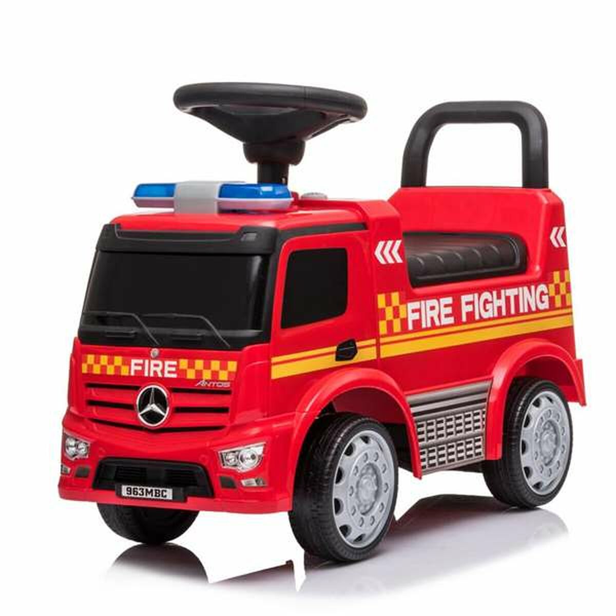 Brandbil Sonic Mercedes Truck Actros Röd
