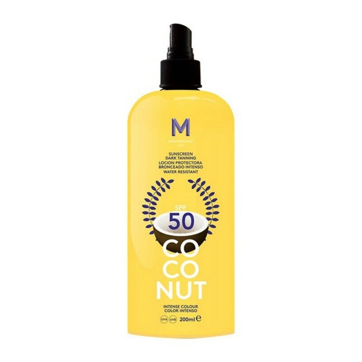 Solskydd Coconut Dark Tanning Mediterraneo Sun Spf 50 - 200 ml