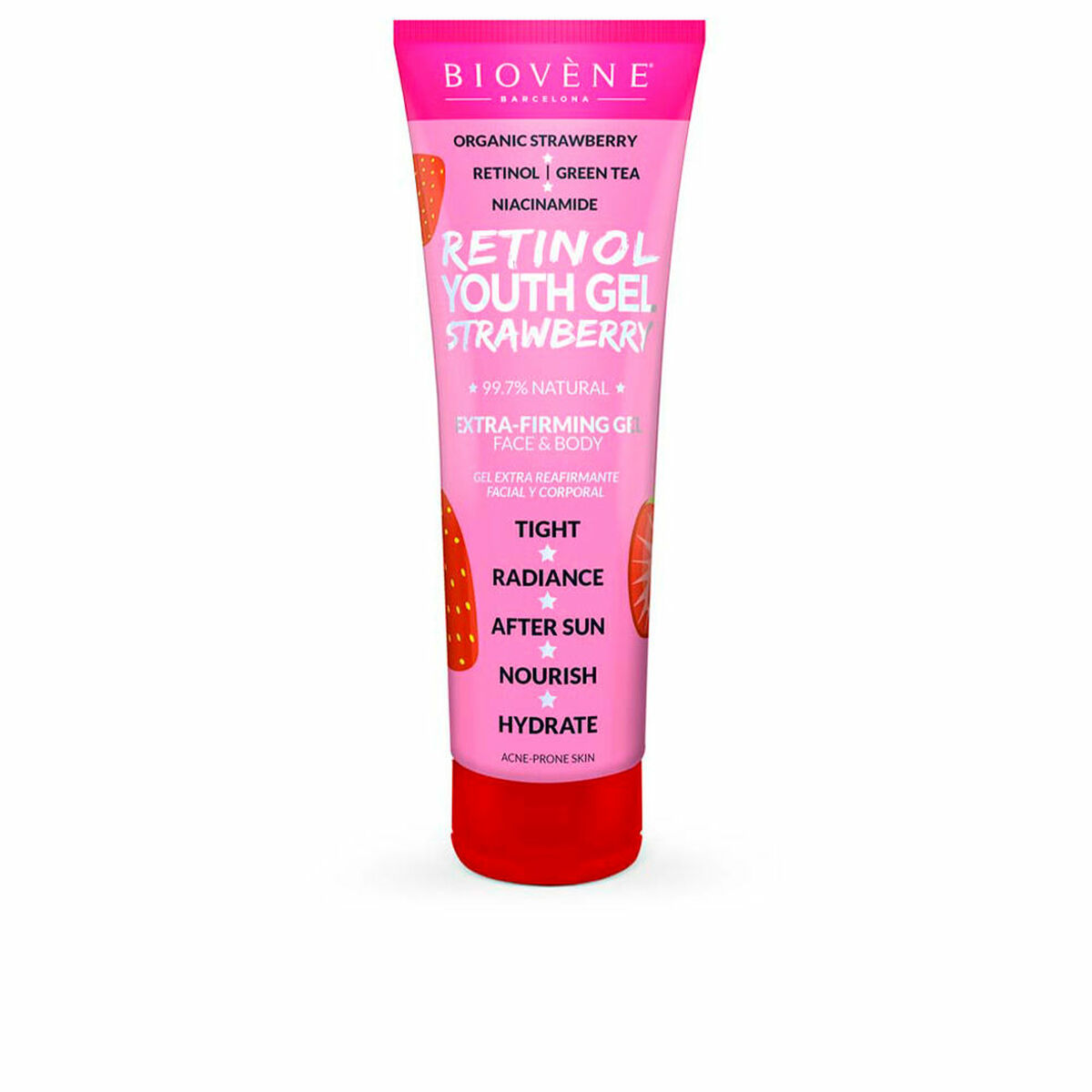 Uppstramande kräm Biovène Strawberry 200 ml