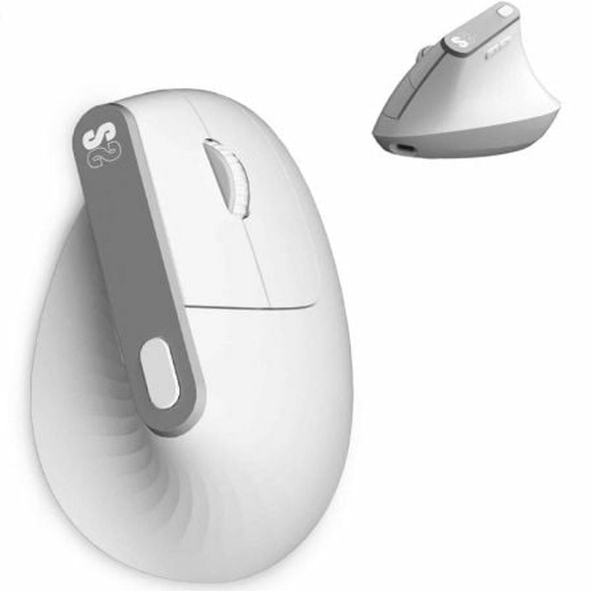 Optisk Mus Ergonomisk Subblim SUBMO-EDNVW02 Vit