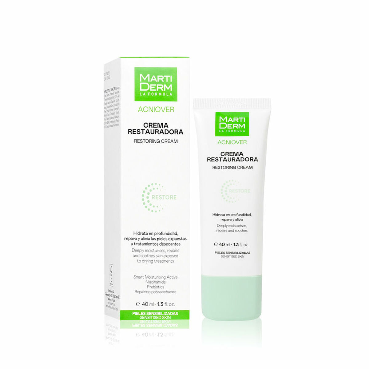 Fuktgivande ansiktskräm Martiderm ACNIOVER 40 ml