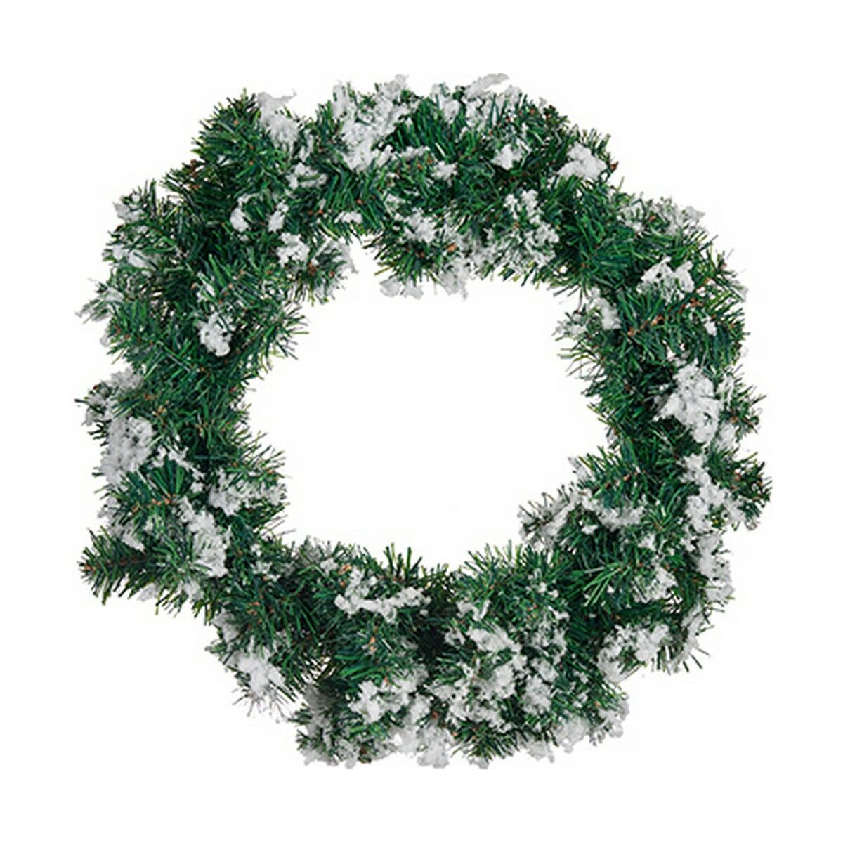 Julkrans Snöflingor Vit Grön