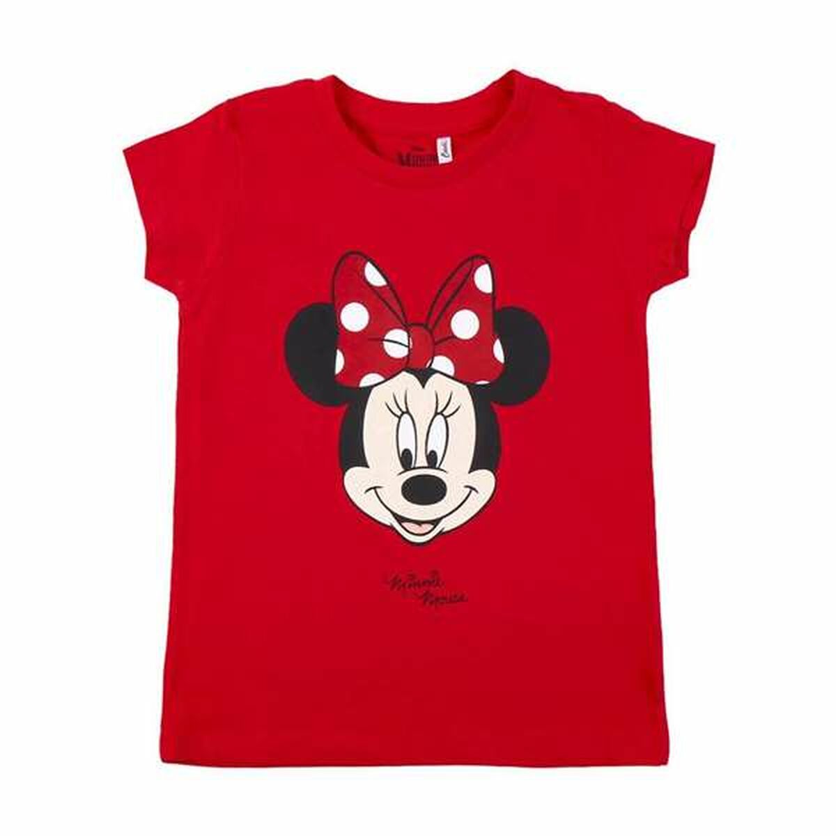 Barn T-shirt med kortärm Minnie Mouse