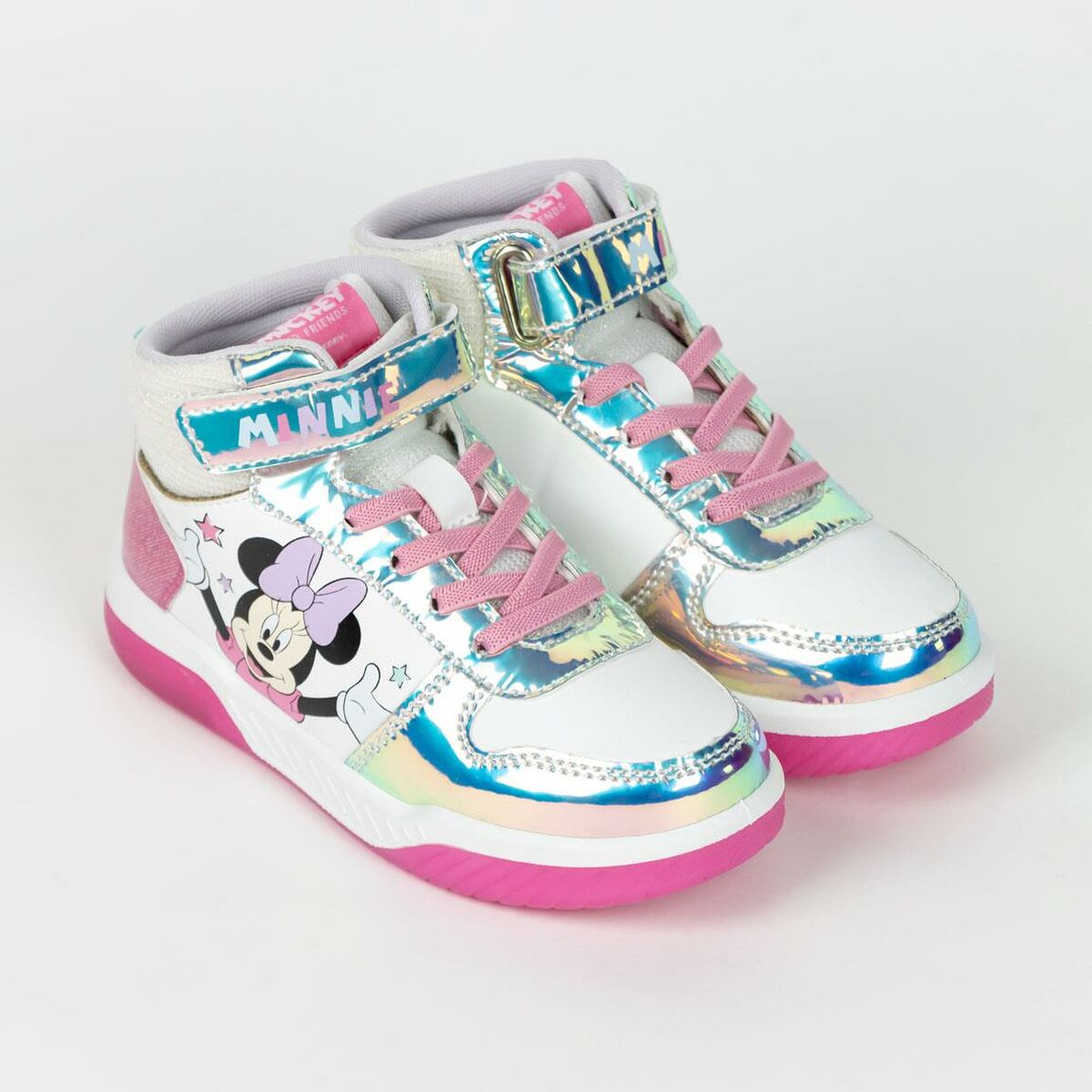 Sportskor med LED Minnie Mouse Silvrig 30