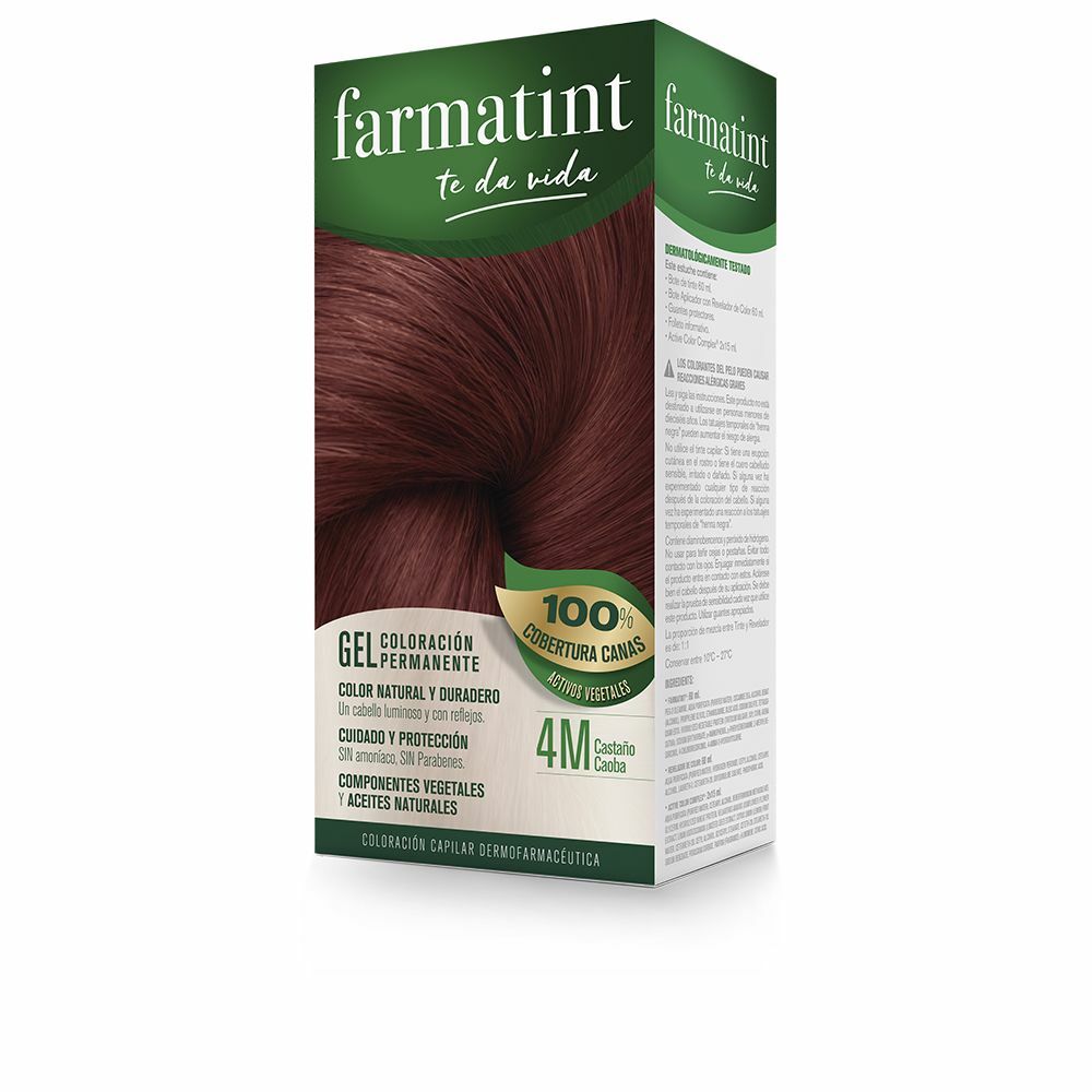 Permanent hårfärg Farmatint 4m-Castaño Caoba Gel