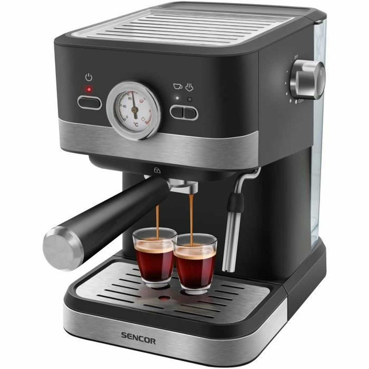 Superautomatisk kaffebryggare Sencor SES 1721BK Svart Grå 1050 W