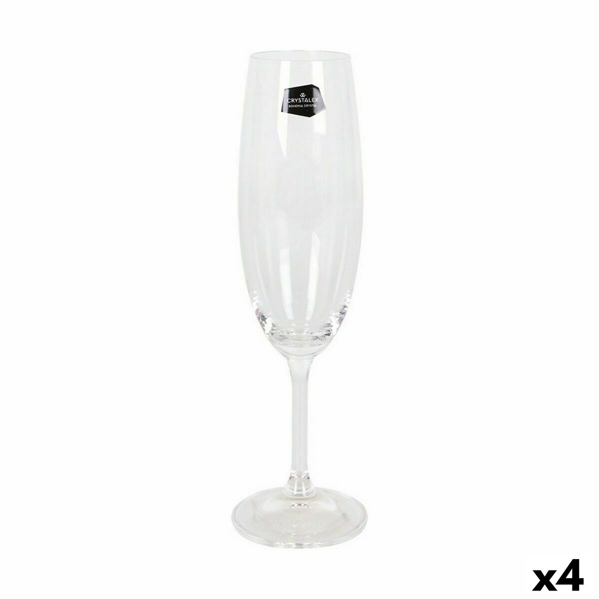 Glasset Crystalex Lara Champagne 220 ml Glas (6 antal) (4 antal)