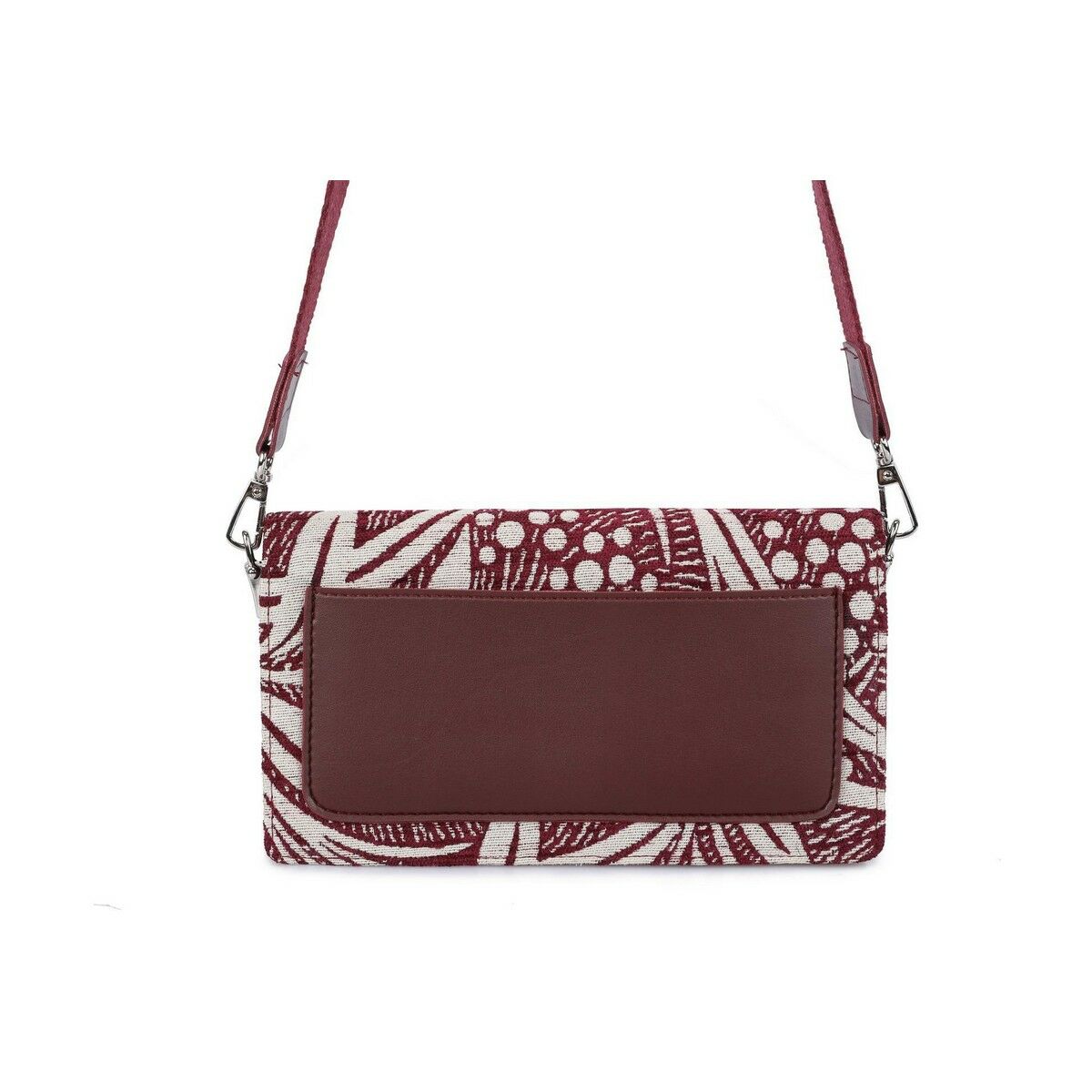 Damväska Laura Ashley CRESTON-FLOWER-CLARET-RED Grå 24 x 13 x 3 cm