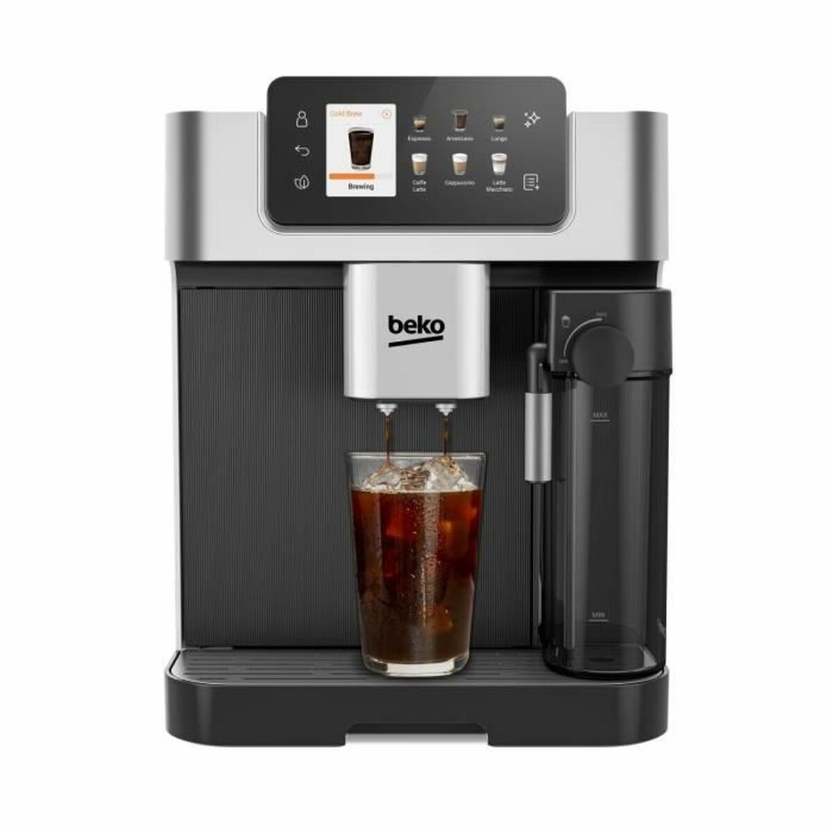 Superautomatisk kaffebryggare BEKO CEG7348X Svart Grå Silvrig