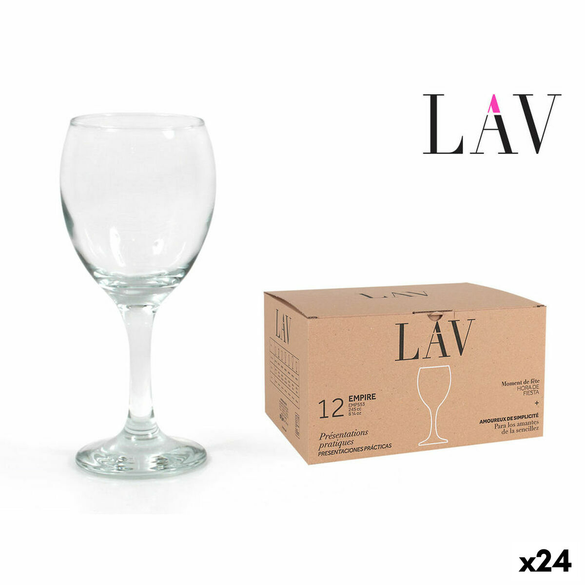 Vinglas LAV Empire 245 ml (24 antal) (245 cc)