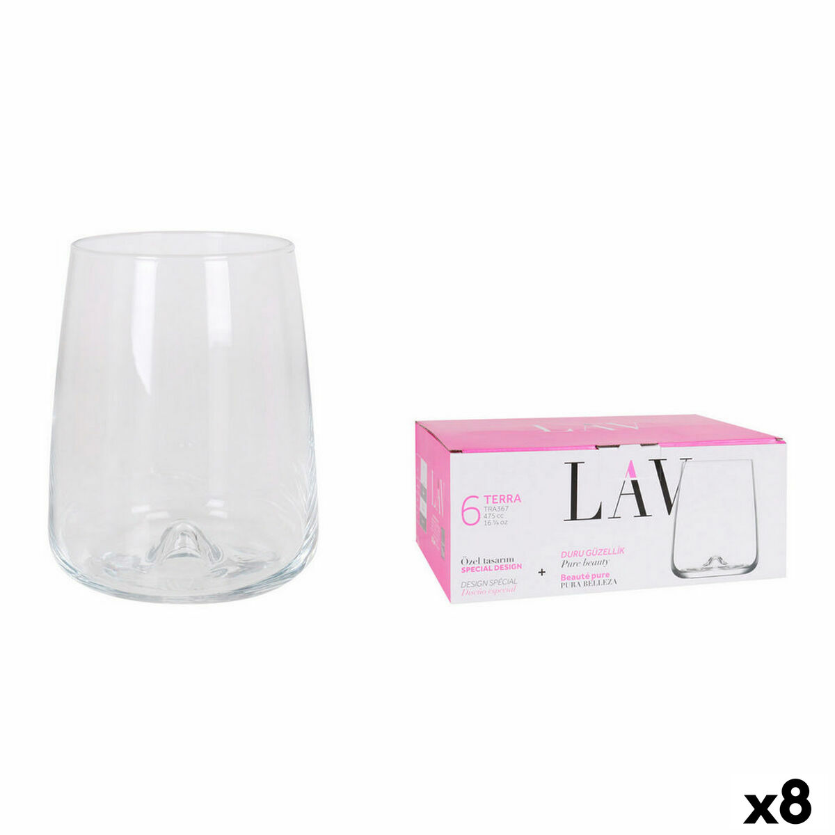 Glasset LAV Terra 6 Delar (8 antal) (6 pcs)