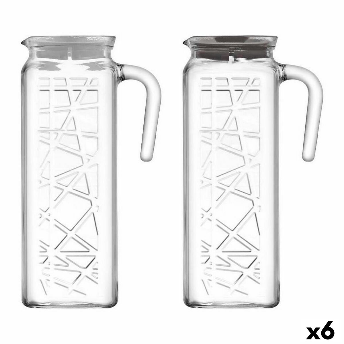 Kanna LAV Line Transparent Glas (6 antal) (1,2 L)