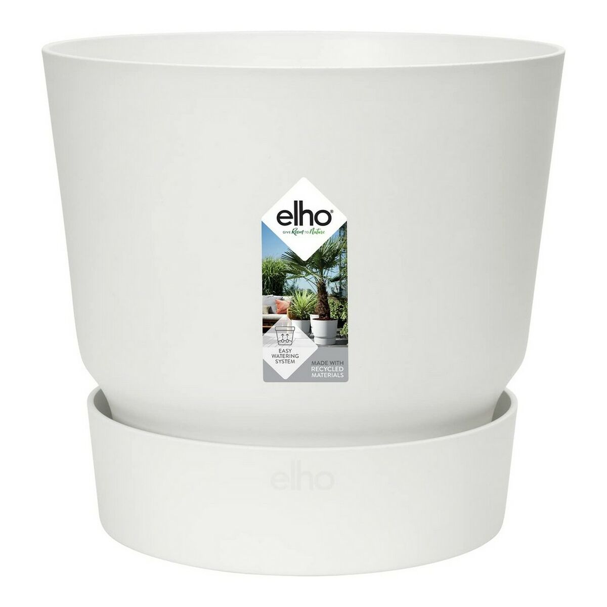 Kruka Elho 0464344715000 Vit Rund