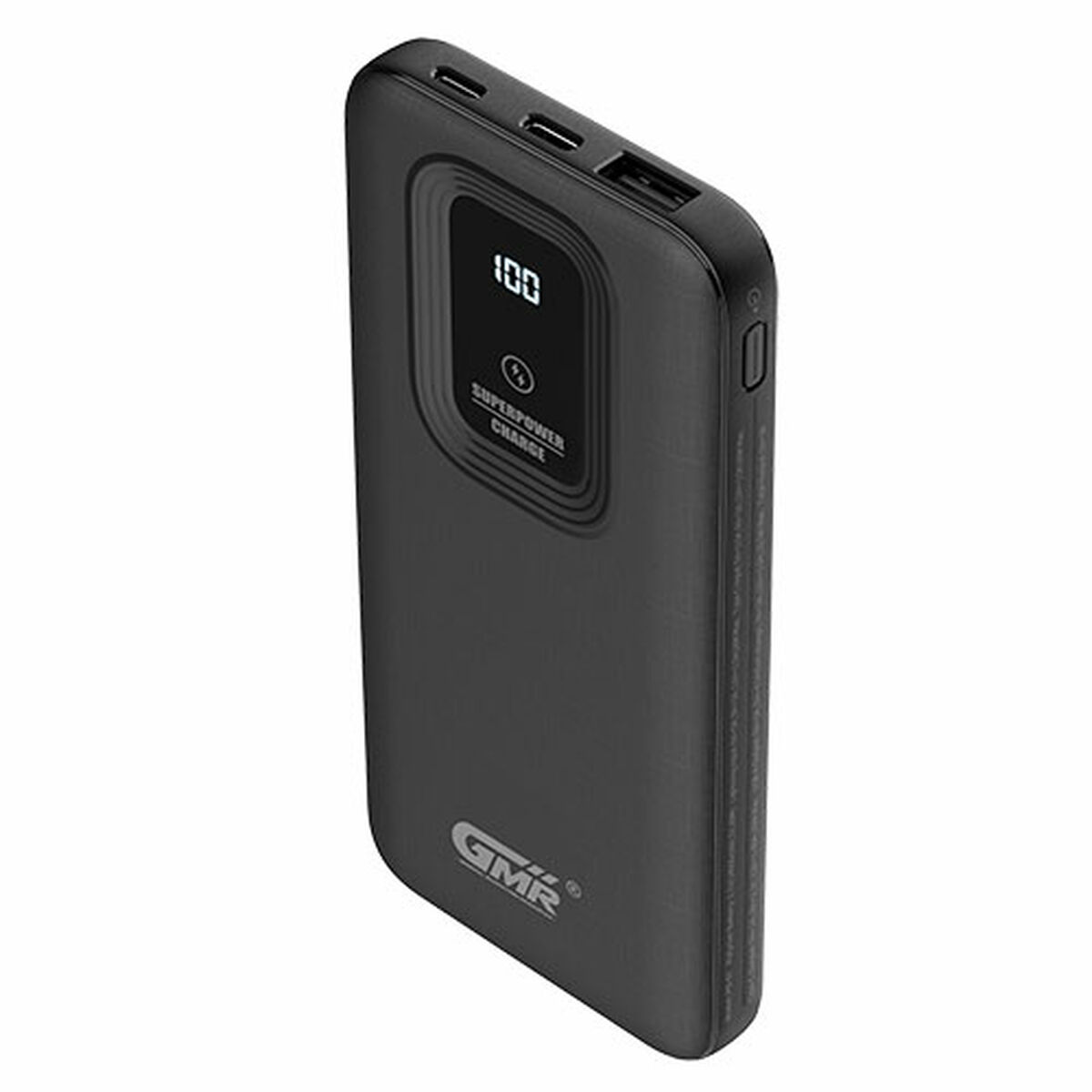 Powerbank Goms Laddningsbar Svart USB-C