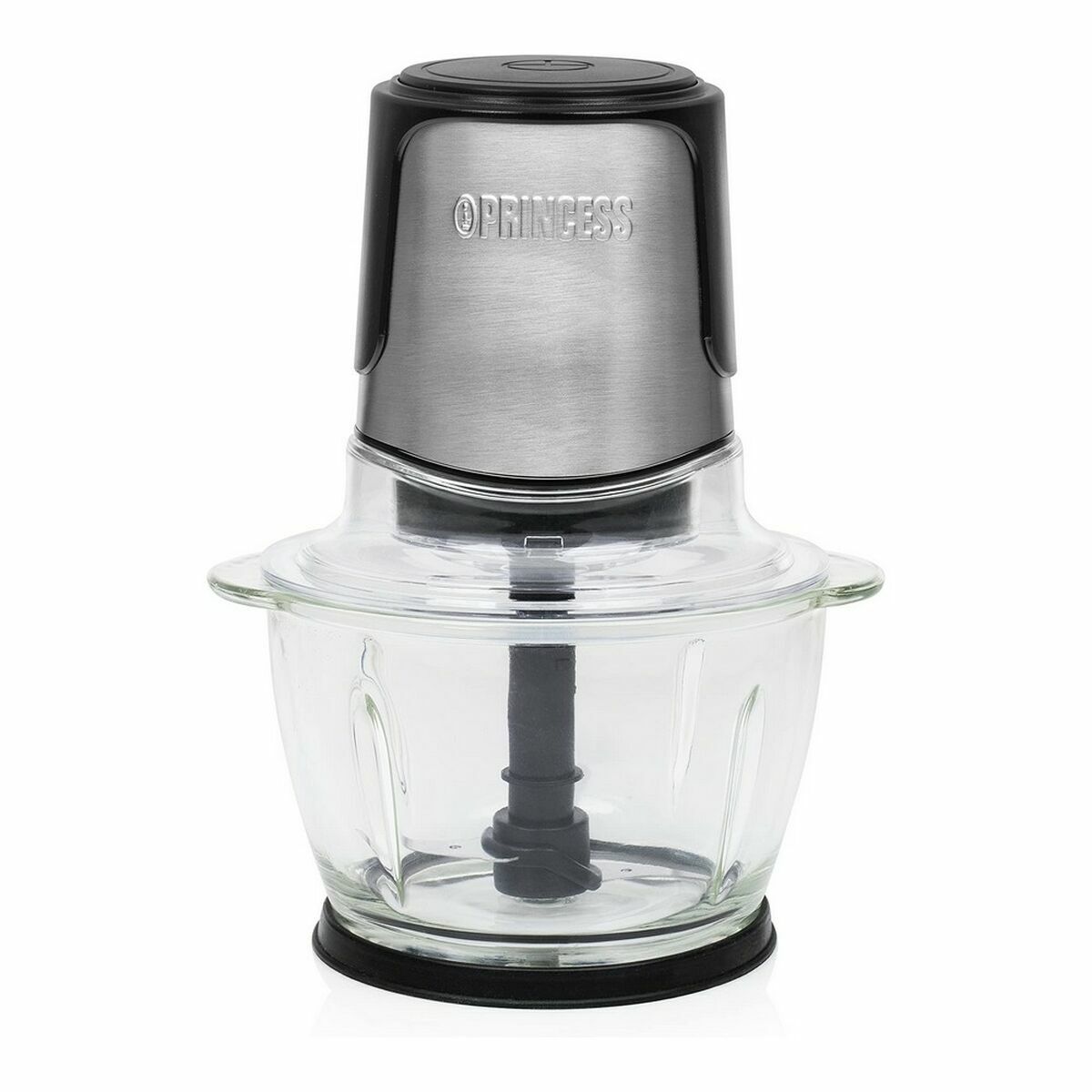 Köttkvarn Princess Svart Glas Rostfritt stål 300 W 1 L