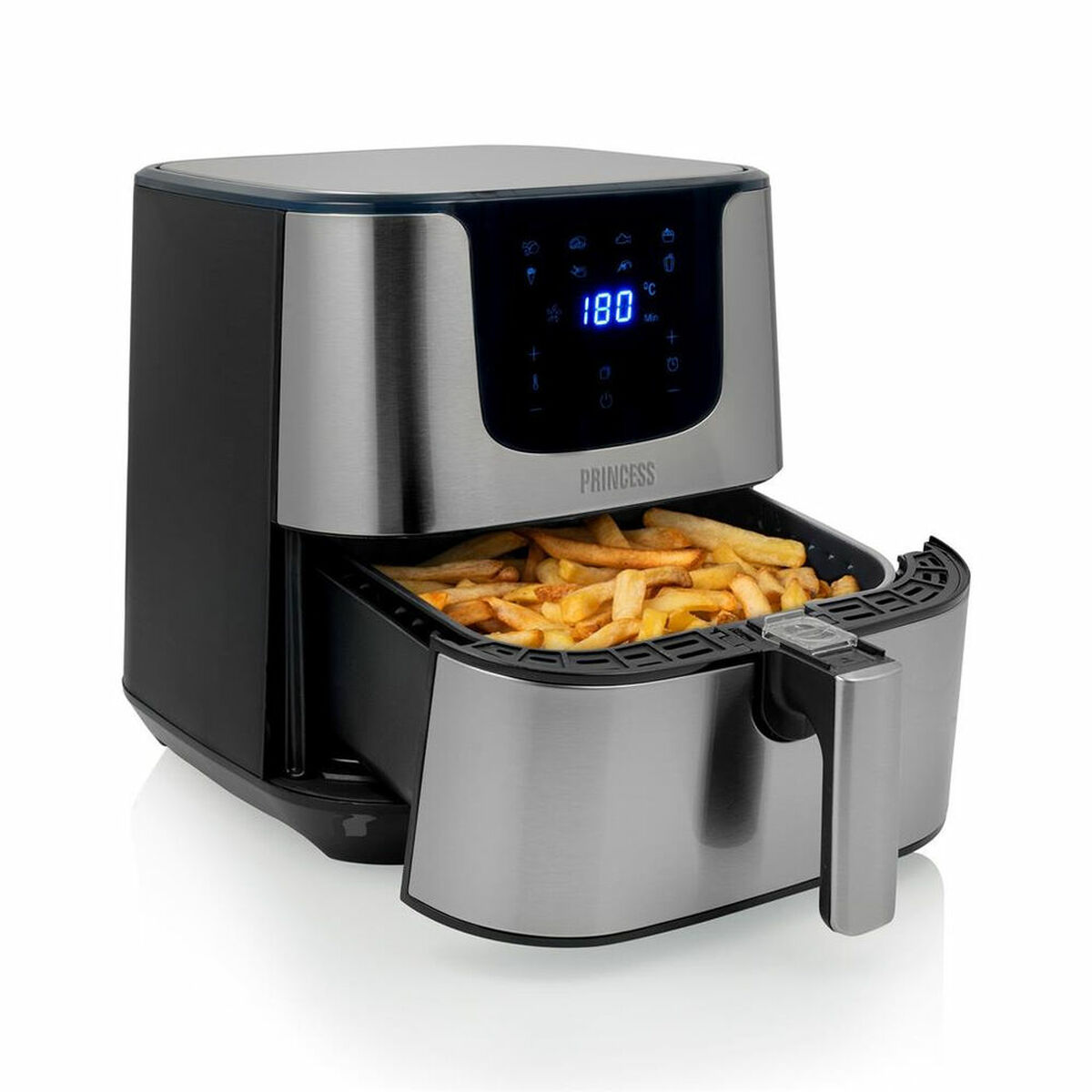 Luftfritös Princess 01.182060.01.001 1700 W 5,5 L Silvrig