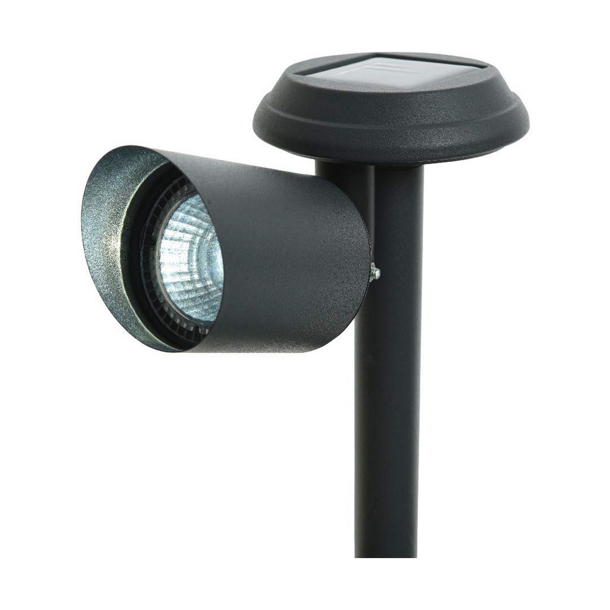 Solcellsdriven trädgårdspinne Lumineo Aluminium Svart LED 3 Lm